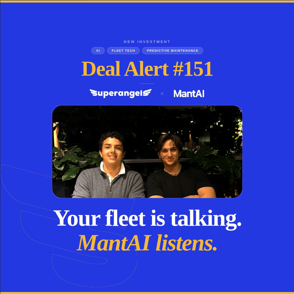 MantAI joins the superangels family, Deal #151